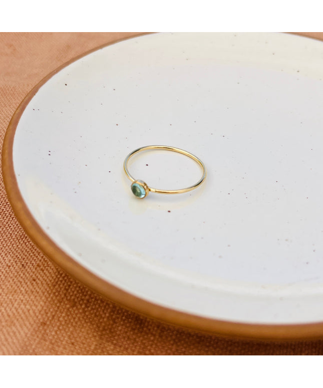 BLUE APATITE RING