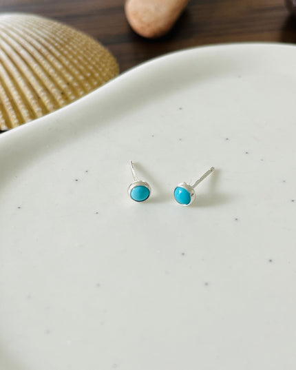 TURQUOISE STUD EARRINGS
