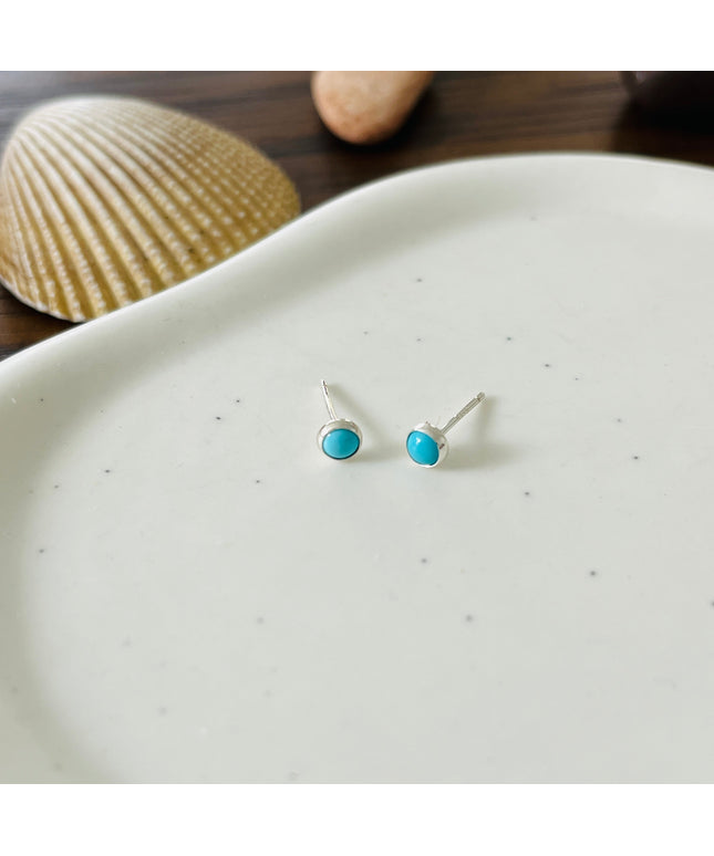 TURQUOISE STUD EARRINGS