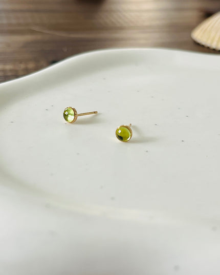 PERIDOT STUD EARRINGS