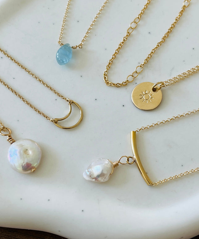 TYLA COIN PEARL NECKLACE