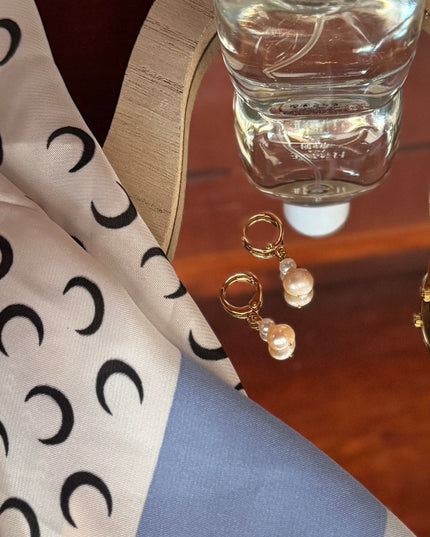 Freshwater Pearl Hoop Earrings