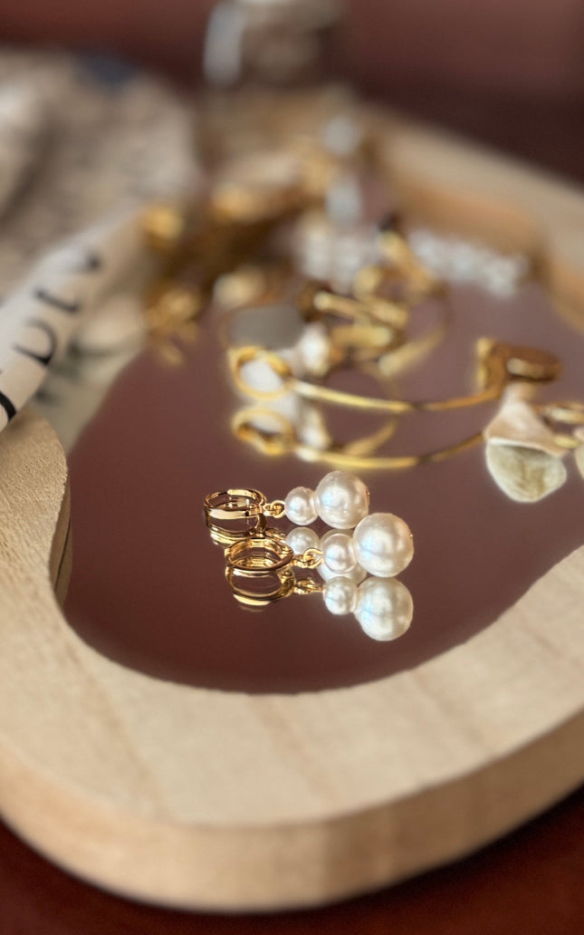 Two Pearl Hoops