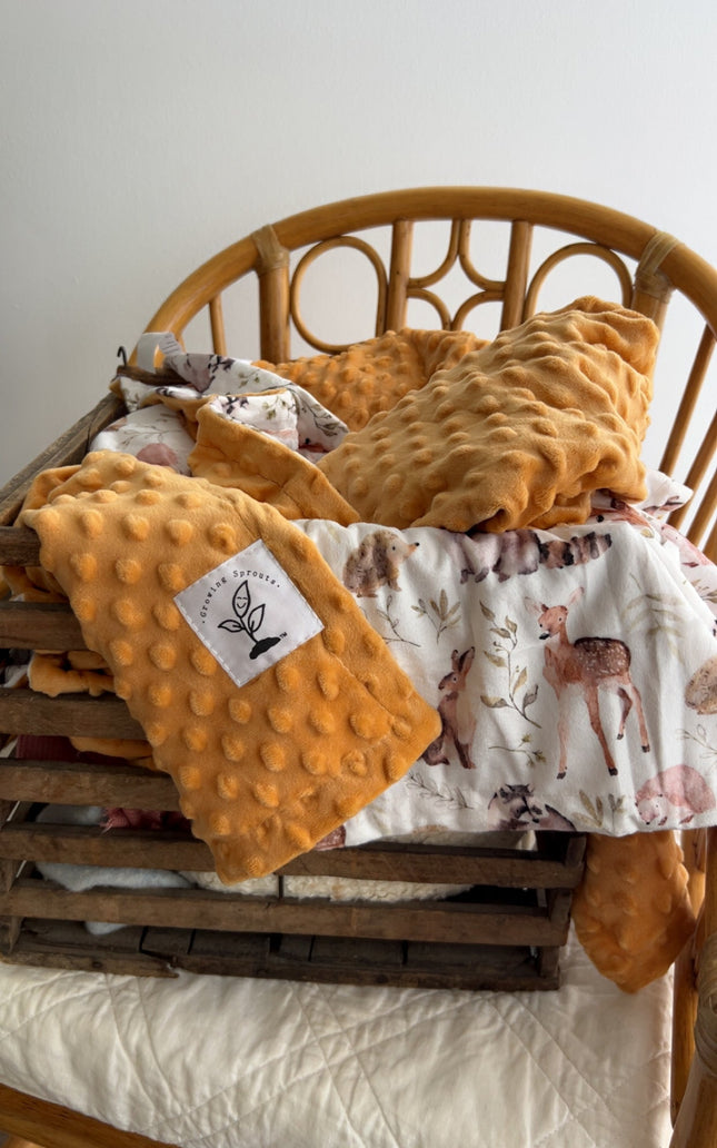 Forest Friends Minky Blanket