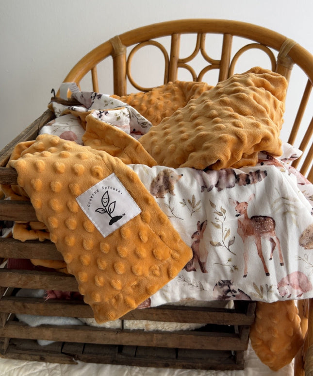 Forest Friends Minky Blanket