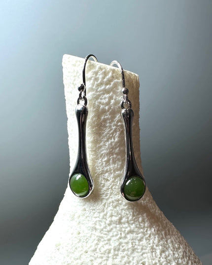 Silver Drop Earrings, 4874