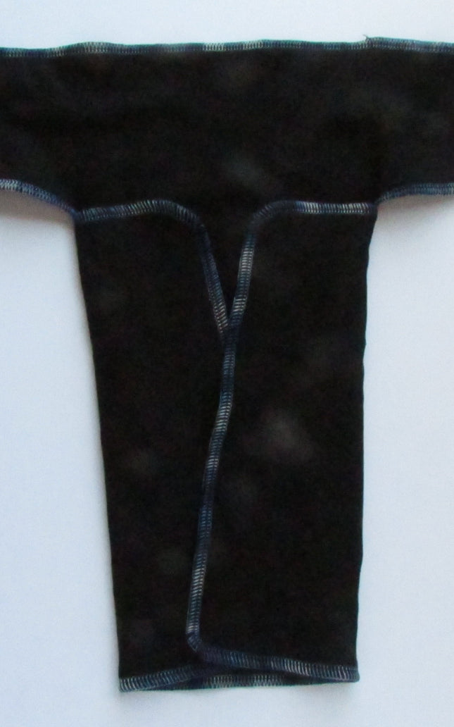 Black Winged Perfect Fit Preflat (WPFP) – Adjustable Cloth Diaper for Babies