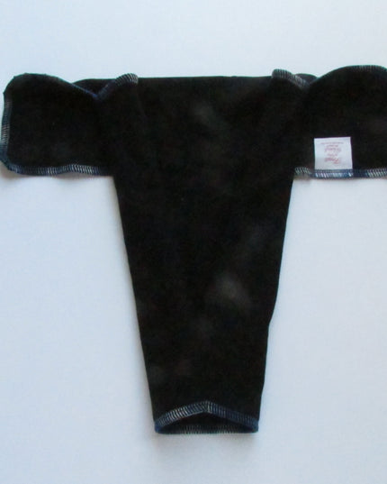 Black Winged Perfect Fit Preflat (WPFP) – Adjustable Cloth Diaper for Babies
