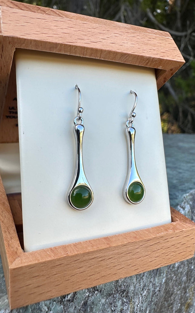 Silver Drop Earrings, 4874