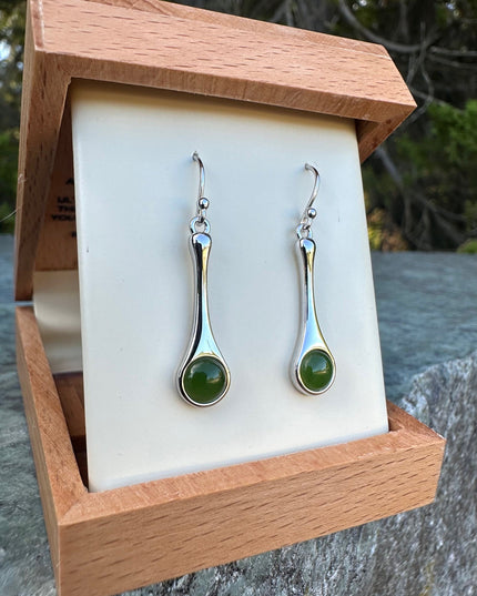 Silver Drop Earrings, 4874