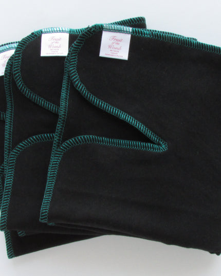 Black Winged Perfect Fit Preflat (WPFP) – Adjustable Cloth Diaper for Babies