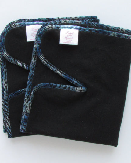 Black Winged Perfect Fit Preflat (WPFP) – Adjustable Cloth Diaper for Babies