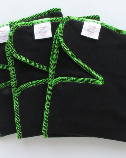 Black Winged Perfect Fit Preflat (WPFP) – Adjustable Cloth Diaper for Babies