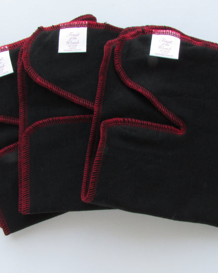 Black Winged Perfect Fit Preflat (WPFP) – Adjustable Cloth Diaper for Babies