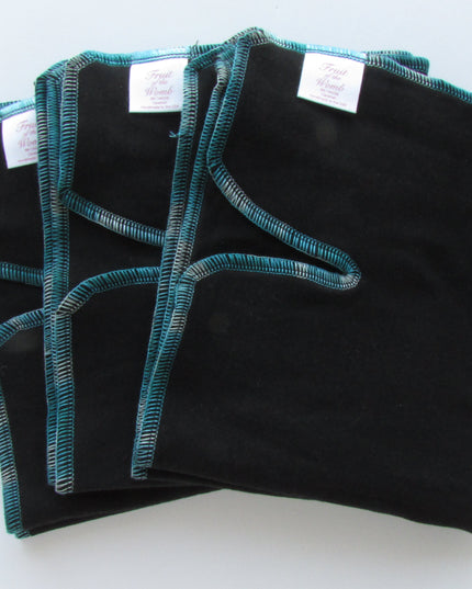 Black Winged Perfect Fit Preflat (WPFP) – Adjustable Cloth Diaper for Babies