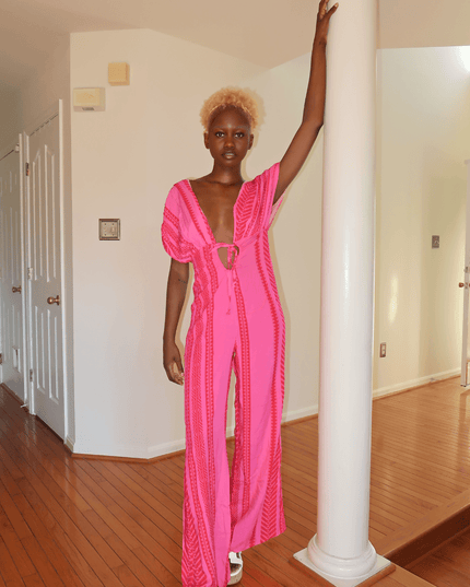 Fuschia Maxi Jumpsuit