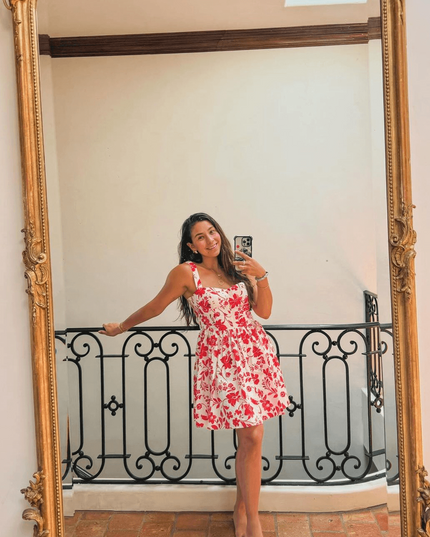 Red Vineyard Mini Dress