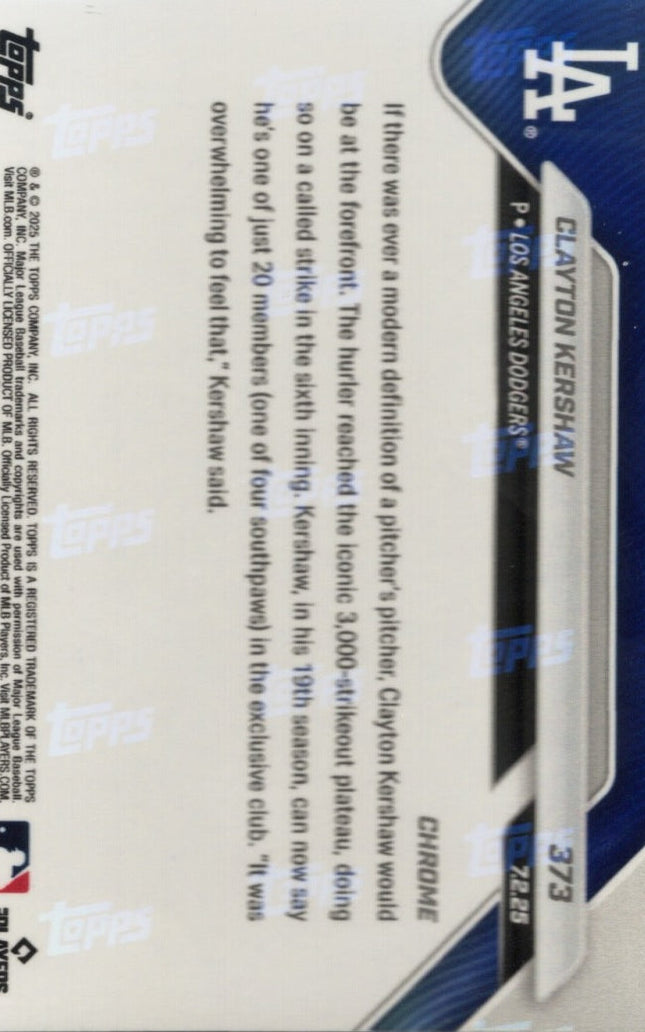 2025 Topps Now Shohei Ohtani #403 Orange Foil /25 Los Angeles Dodgers Baseball Card