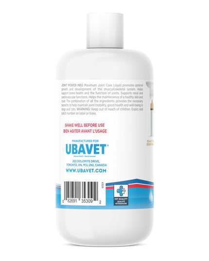 UBAVET Joint Power MEG Maximum Joint Care Liquid for Cats and Dogs