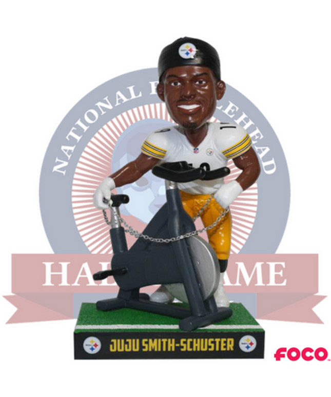 JuJu Smith-Schuster Pittsburgh Steelers Bike Celebration Bobblehead