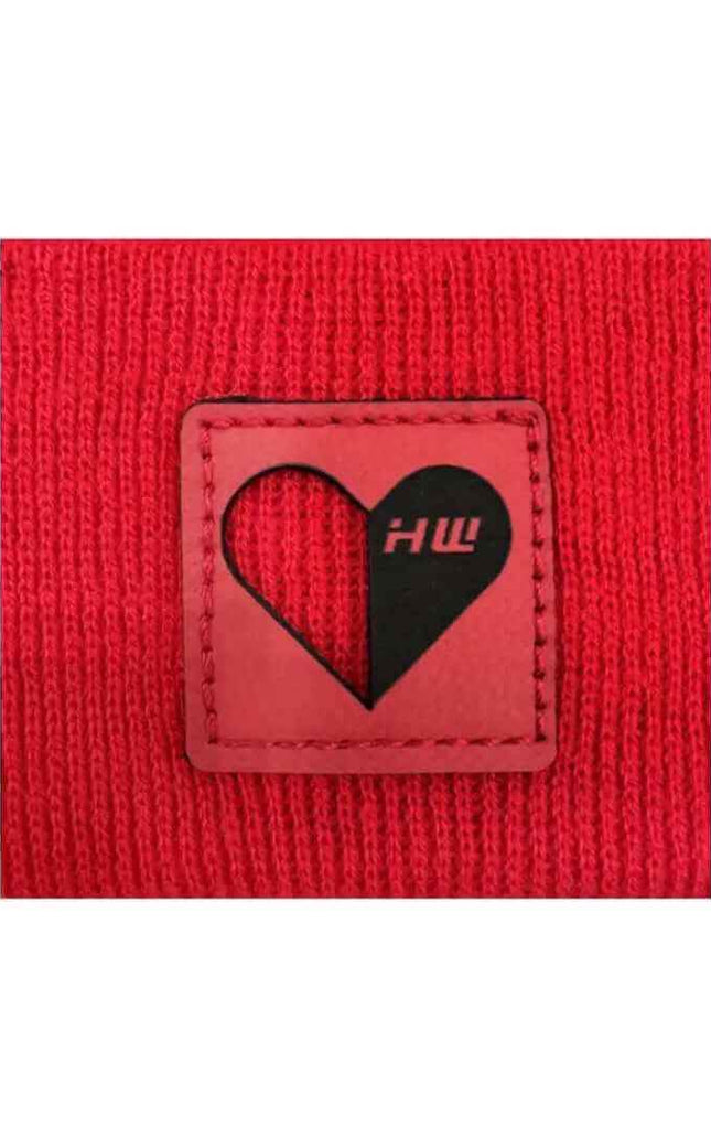 Love-Inspired H-Stitch Beanie – Scarlet Red | Limited Edition