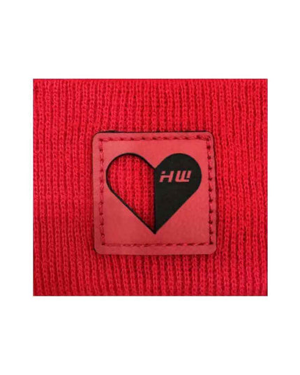 Love-Inspired H-Stitch Beanie – Scarlet Red | Limited Edition