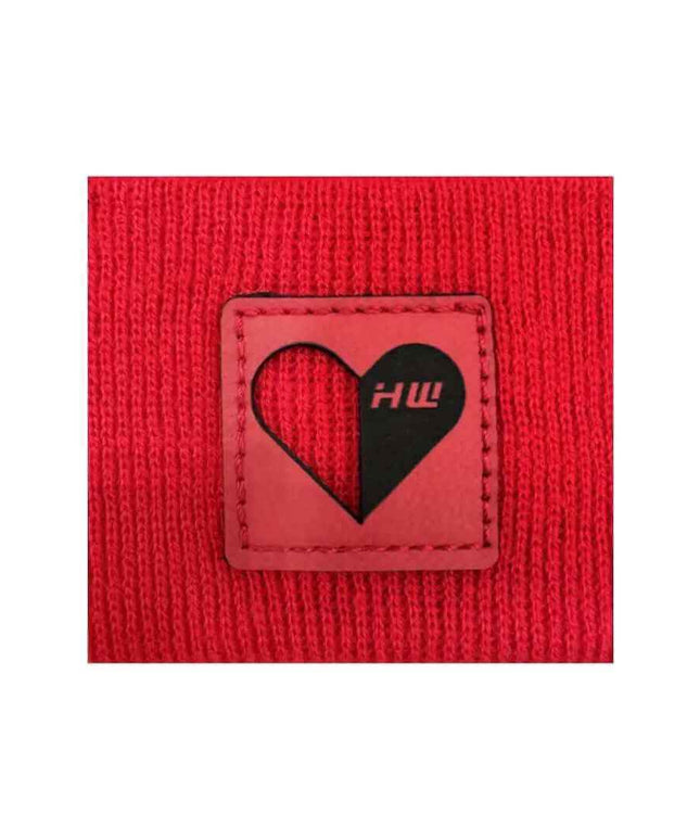 Love-Inspired H-Stitch Beanie – Scarlet Red | Limited Edition