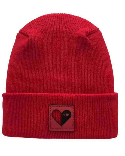 Love-Inspired H-Stitch Beanie – Scarlet Red | Limited Edition