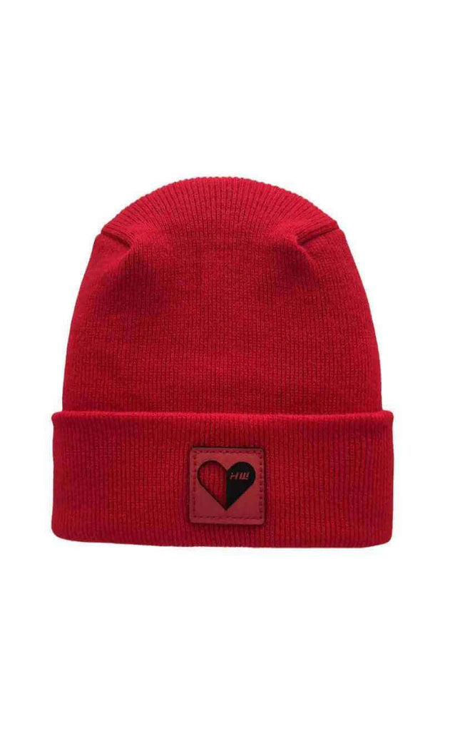 Love-Inspired H-Stitch Beanie – Scarlet Red | Limited Edition