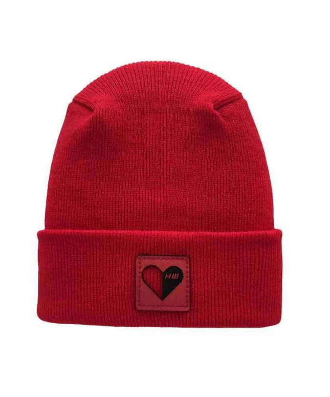 Love-Inspired H-Stitch Beanie – Scarlet Red | Limited Edition