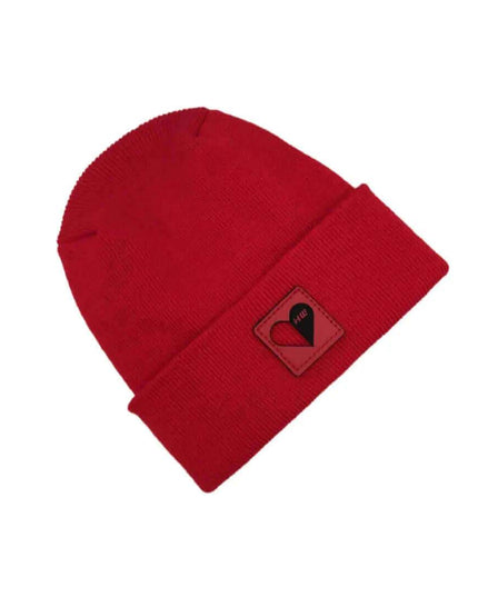Love-Inspired H-Stitch Beanie – Scarlet Red | Limited Edition