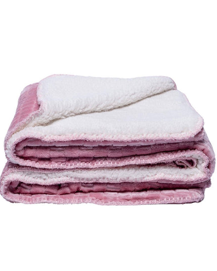 Family Textured Luxury Sherpa Pet Blanket (50" x 60")