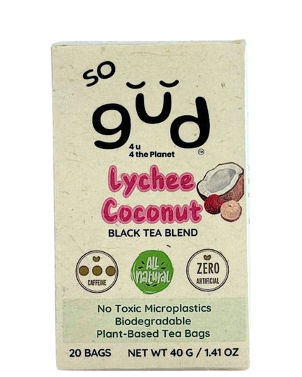 Lychee Coconut Black Tea | Plant-based Tea Bags