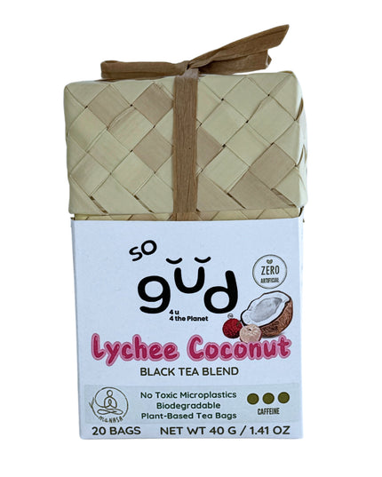 Lychee Coconut Black Tea | Plant-based Tea Bags