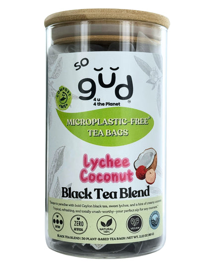 Lychee Coconut Black Tea | Plant-based Tea Bags