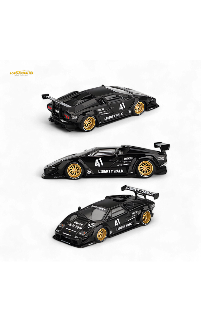 (Pre-Order) Mini GT Lamborghini Countach LB-WORKS - Black 1:64