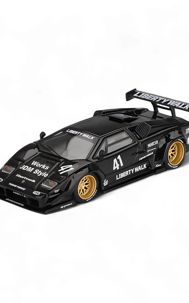 (Pre-Order) Mini GT Lamborghini Countach LB-WORKS - Black 1:64