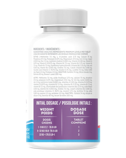 UBAVET MULTIVIT Daily Vitamin and Mineral Tablet for Dogs – Comprehensive Nutritional Support – (90 ct)