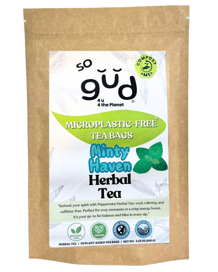 Minty Haven Herbal Tea | Plant-based Tea Bags