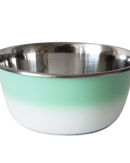 Deep Dog Bowl – Stainless Steel Bowl, Ideal for Small, Medium & Large Dogs – Mint Green