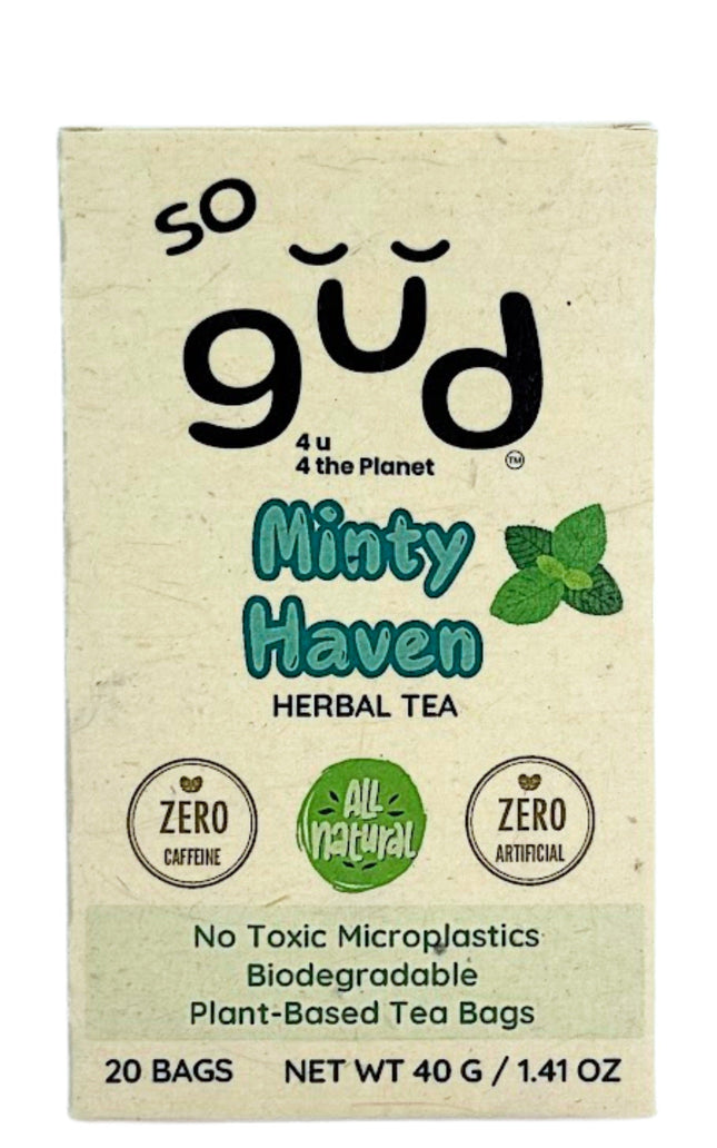 Minty Haven Herbal Tea | Plant-based Tea Bags