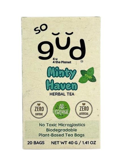 Minty Haven Herbal Tea | Plant-based Tea Bags