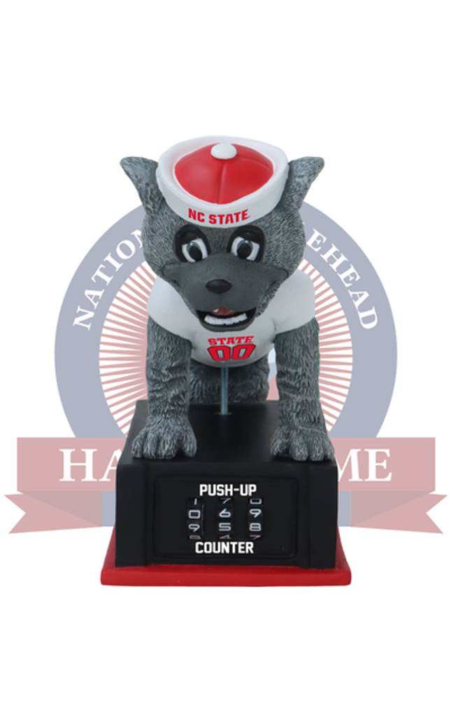 Mr. Wuf NC State Wolfpack Mascot Push-Up Counter Bobblehead