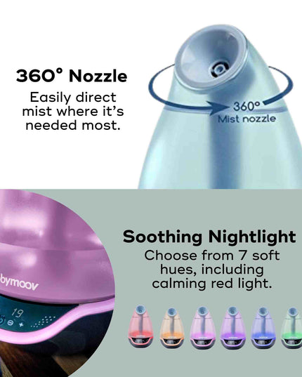 Hygro Plus 3-in-1 Baby Humidifier, Diffuser & Nightlight