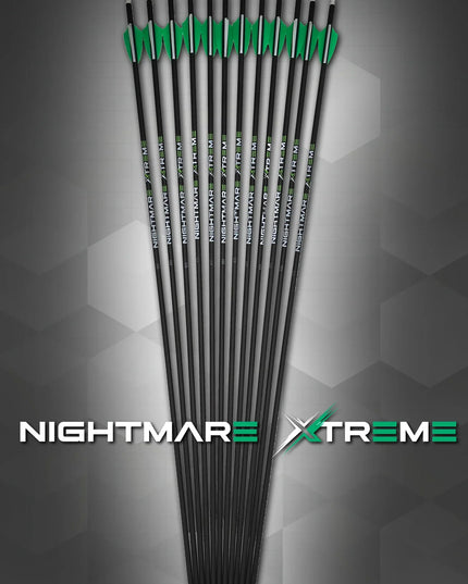 Nightmare Xtreme 2.0 300 / 350 / 400/ 500 spine Arrow 6/Pack Fletched