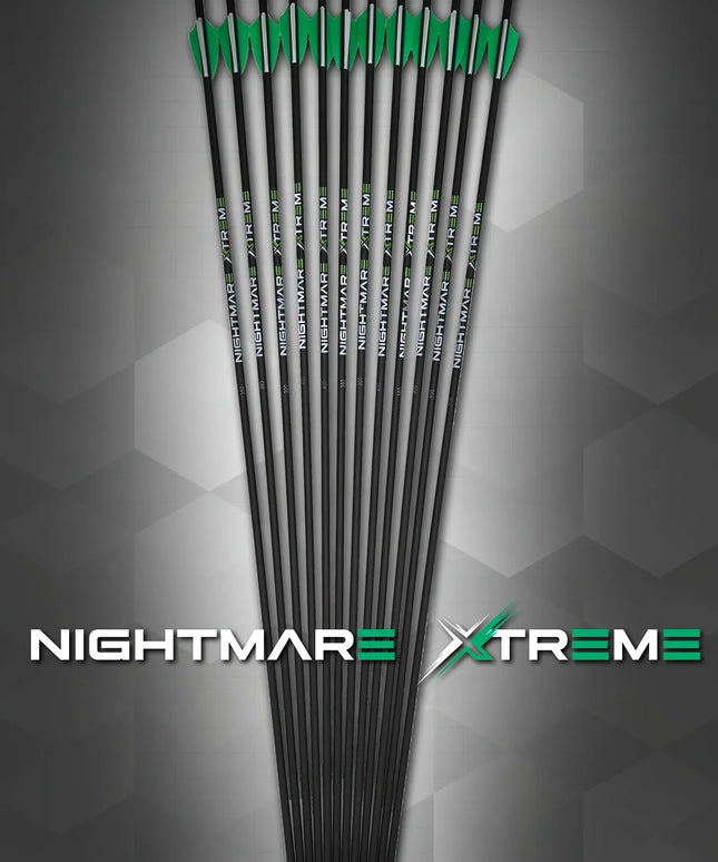 Nightmare Xtreme 2.0 300 / 350 / 400/ 500 spine Arrow 6/Pack Fletched