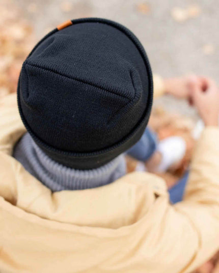 NEW HAAKWEAR H-Stitch Cuffed Beanie - Designed and Made in USA (Patented Design) - Charcoal Black