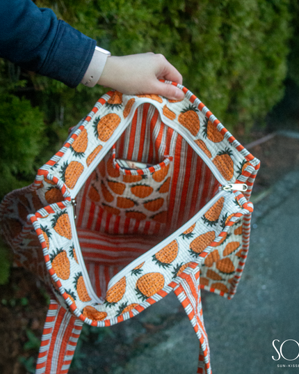 Soléa Cotton Strawberries Tote