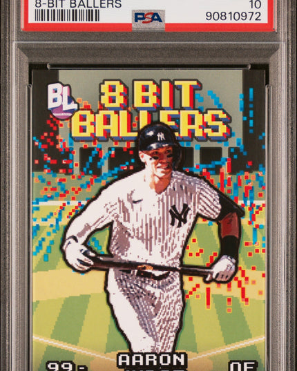 Graded 2023 Topps Big League Aaron Judge #8B4 8-Bit Ballers Baseball Card PSA 10 Gem Mint