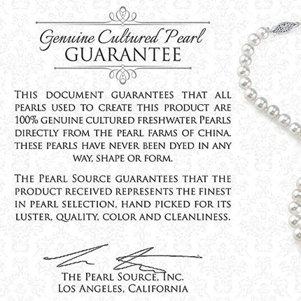 925 Sterling Silver 16 In Chain w/ Stunning Freshwater Cultured Pearl Pendant